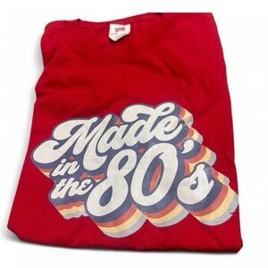 Hanes Red 'Made in the 80's' Short Sleeve Tee